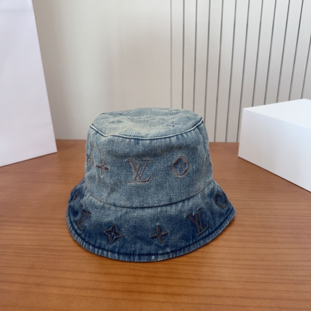 国内発☆すぐ届く【LOUIS VUITTON】キャップ デニム 専用 LOUIS VUITTON ルイヴィトン キャップ デニム LVスマッシュ