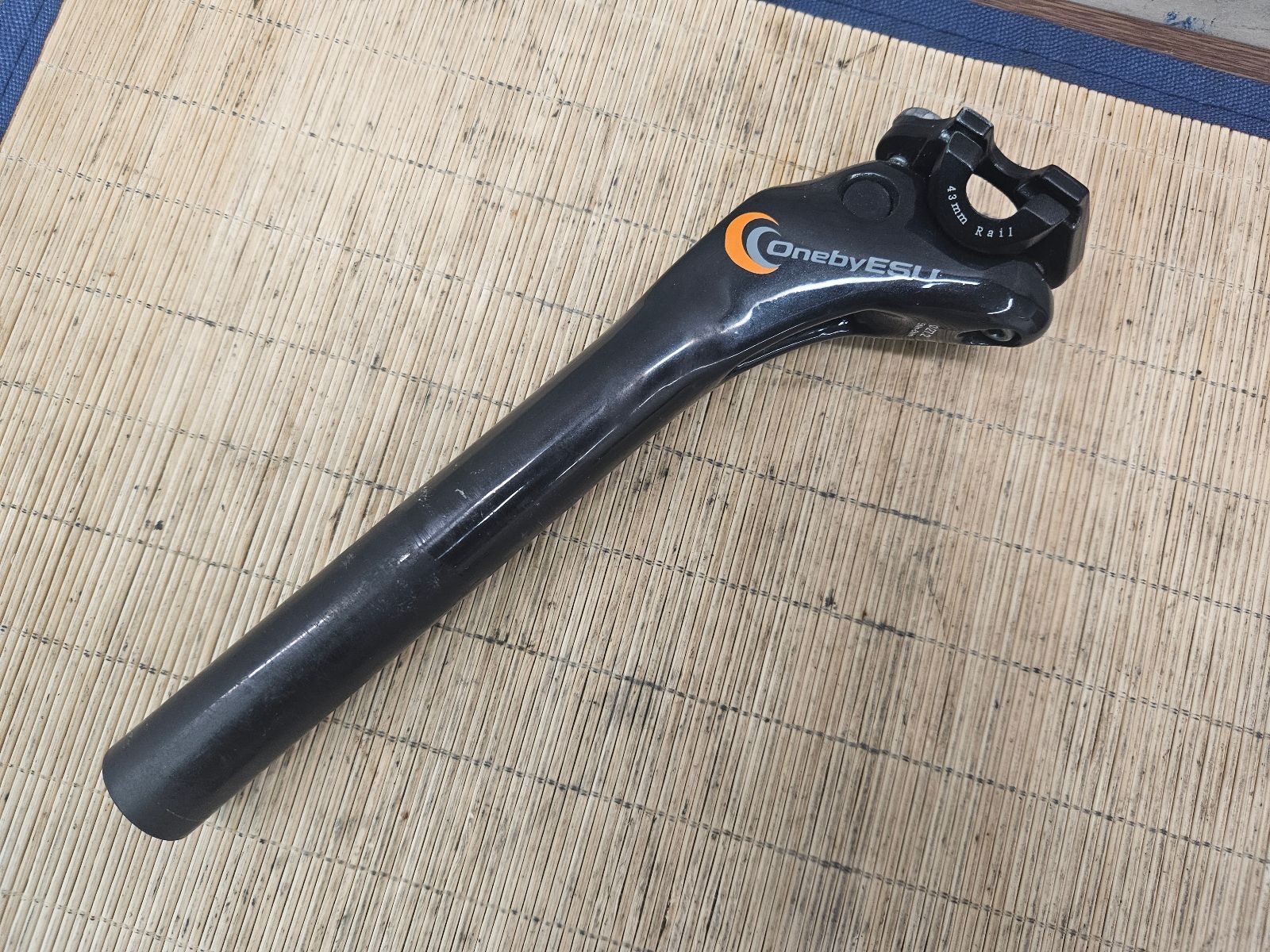 OnebyESU 27.2mm 230mm カット ワンバイエス シートポスト カーボンムンク ロード 同梱発送承中!!