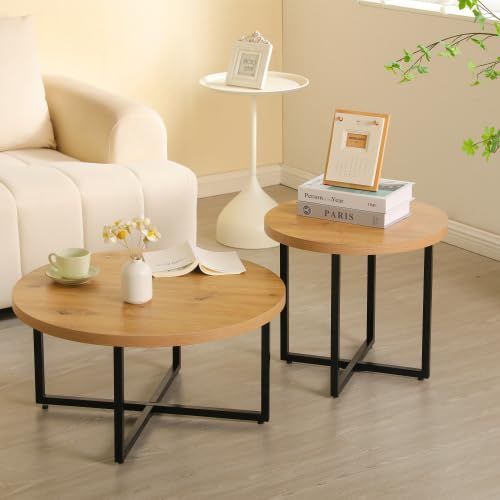 人気商品 モダン 無垢材 木製 コンパクト ナチュラル リビングテーブル おしゃれ シンプル 北欧風 入れ子式 組み合わせテーブル 円型テーブル 人気 丸 サイドテーブル センターテーブル ローテーブル オーエスジェイ OSJ