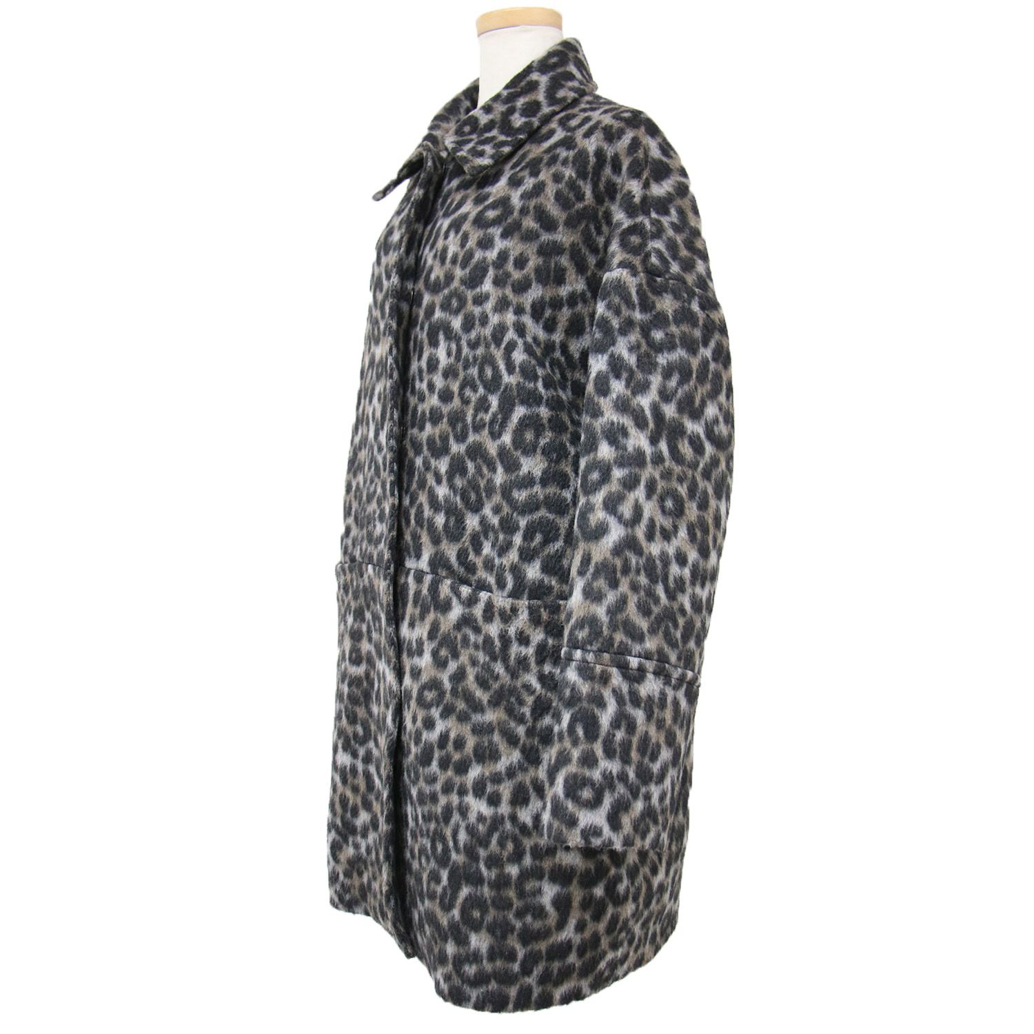 スピックアンドスパン レオパードシャギーバルカラーコート 【公式通販】