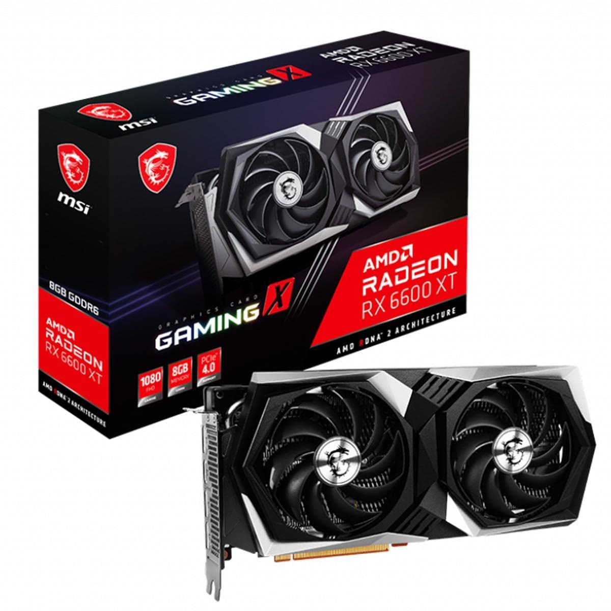 MSI Radeon RX 6600 XT GAMING X 8G グラフィックスボード VD7840 RX 6600 XT 搭載 ゲーミングモデル