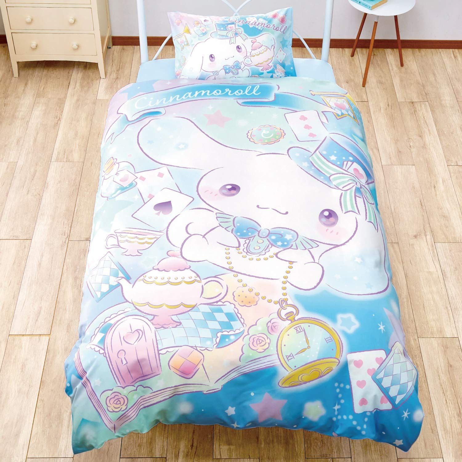 サンリオ sanrio 枕カバー 水色 寝具 - 枕