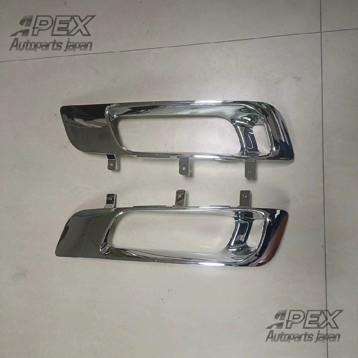 三菱 F380 メッキ フォグランプ トリム 日系トラック カスタム メッキデコレーションパーツ