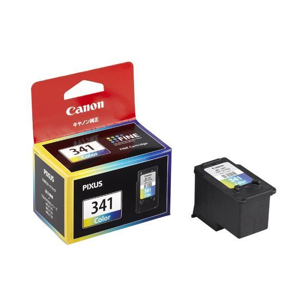 （まとめ） キヤノン Canon FINEカートリッジ BC-341 3色一体型