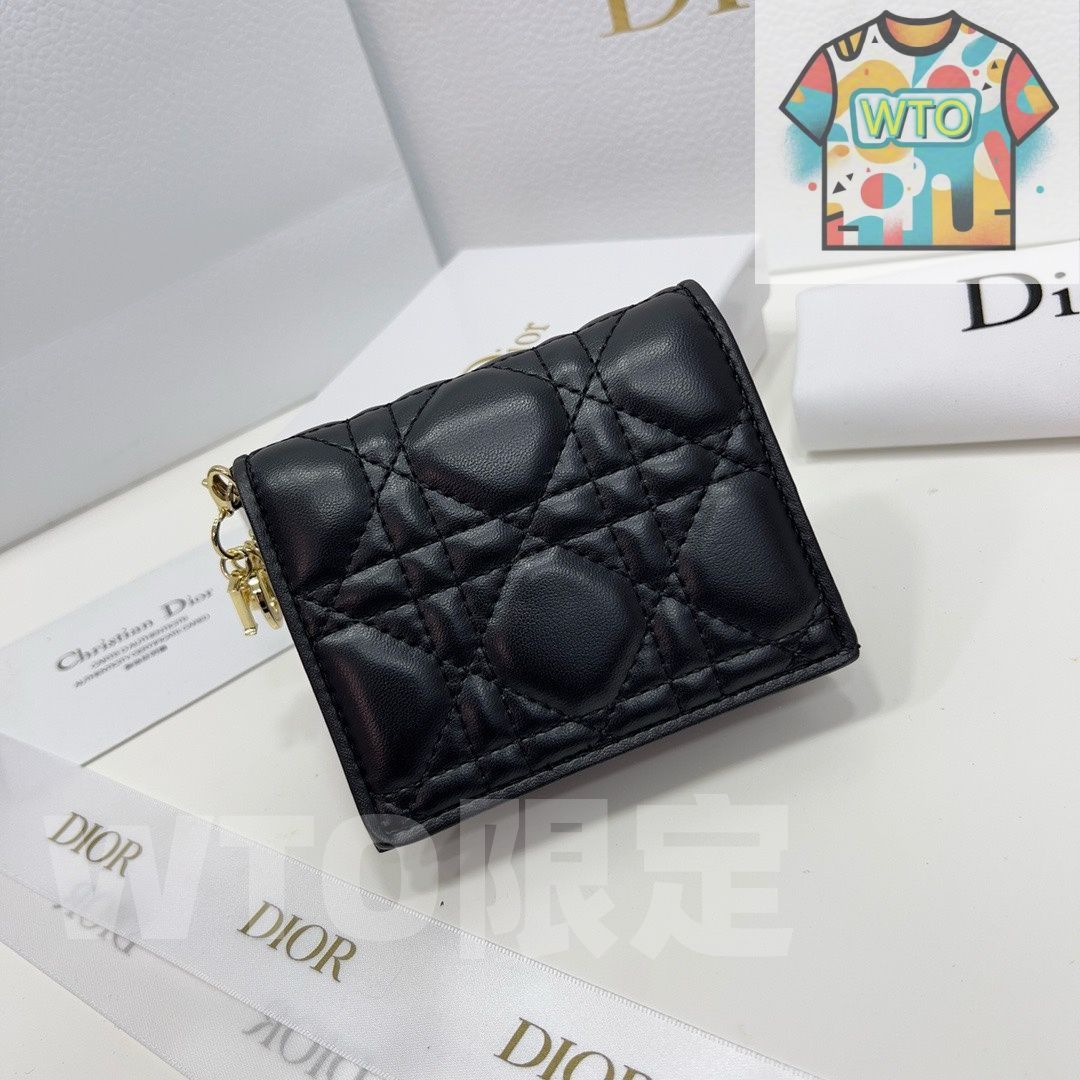 Diorミニ財布❗️最終値下げ❗️ 本日限定WTO】Dior ミニレディディオール財布 秋冬新作 ブラック