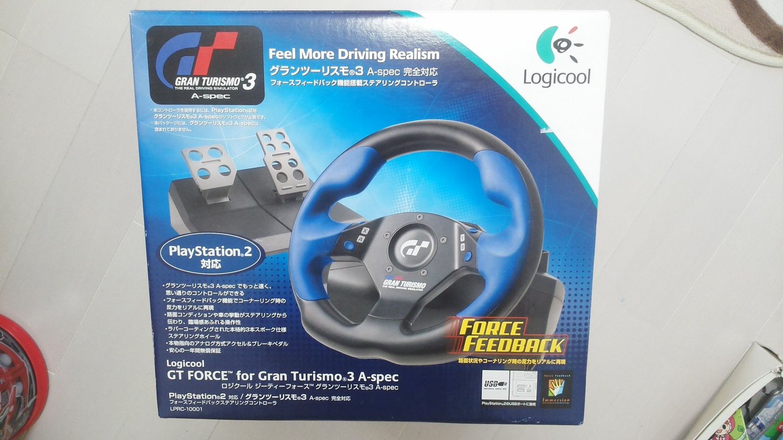 ロジクール GT FORCE for Gran Turismo 3 A-spec(中古品)