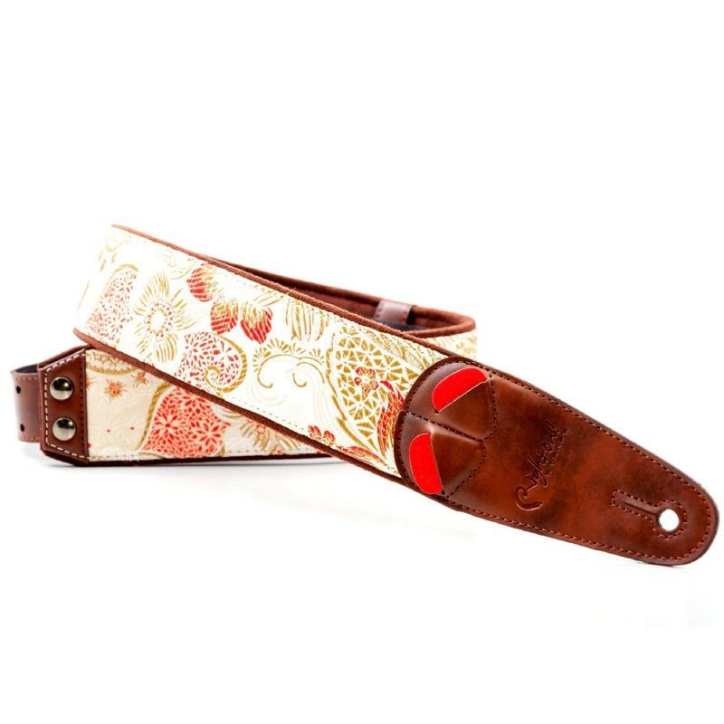 RightON!STRAPS HOKKAIDO Beige ギター ベース用ストラップ ライトオン ストラップ