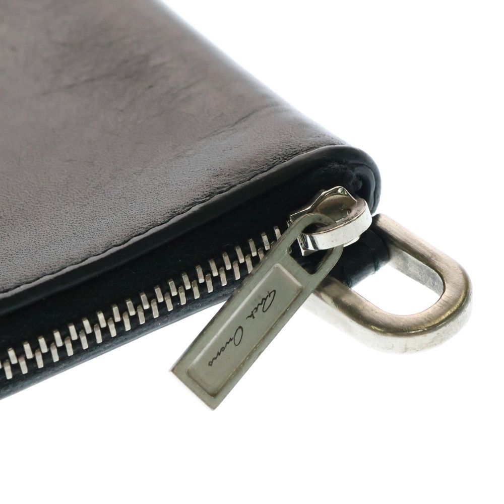 ☆リックオウエンス　ラウンドジップウォレット☆ Rick Owens】LEATHER ACCESSORY レザー ジップウォレット (RICK