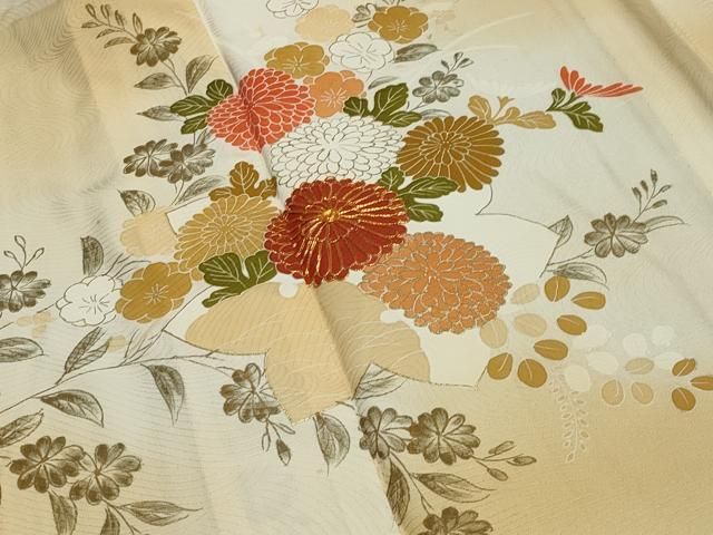 平和屋着物○訪問着 万筋 暈し染め 正絹 逸品 DAAV1231tw