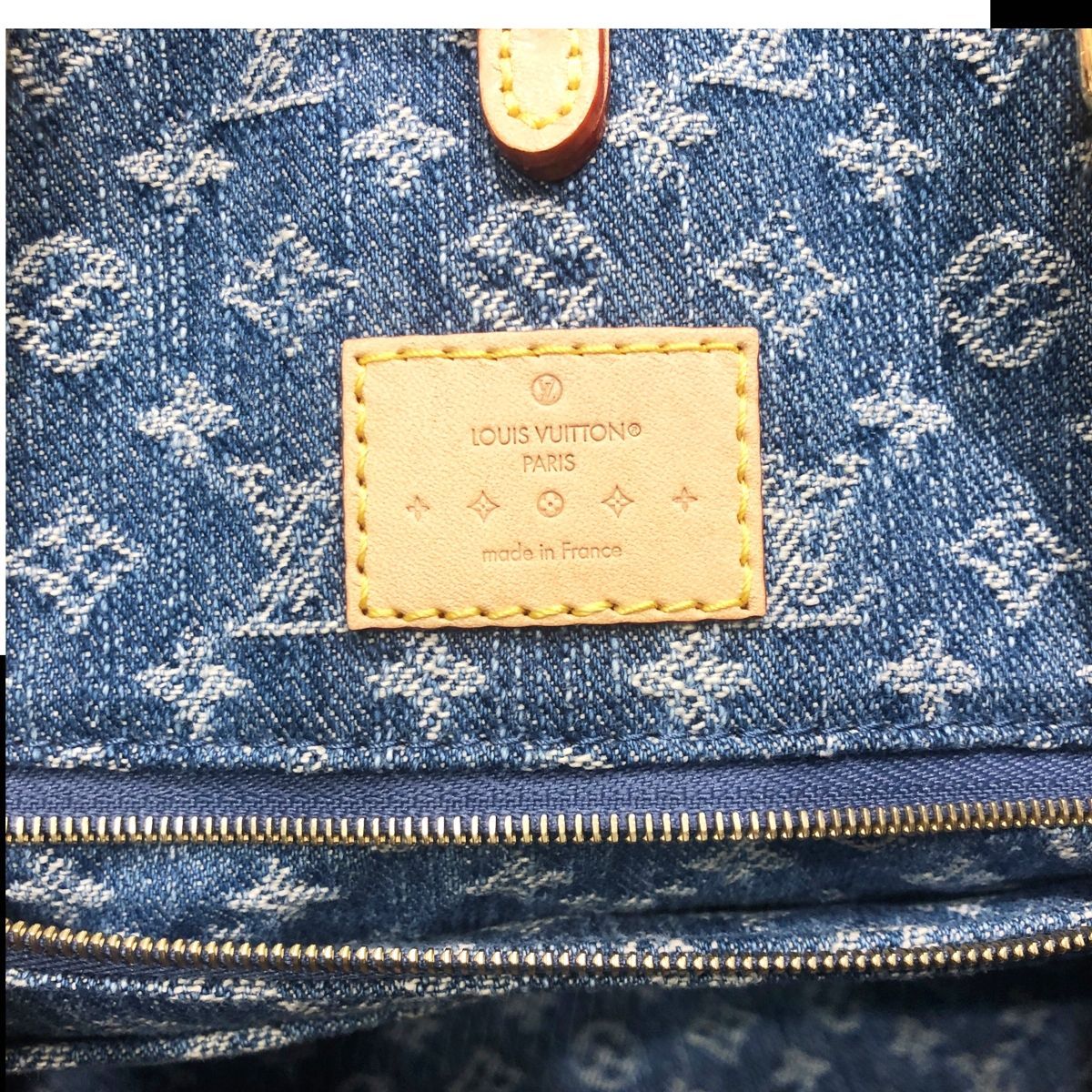 中古】 LOUIS VUITTON ルイ・ヴィトン オンザゴーMM モノグラムデニム