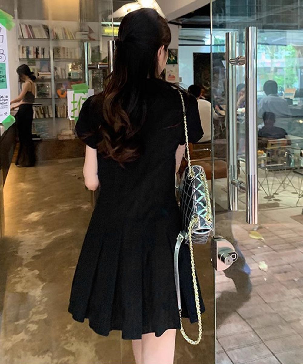 春夏にぴったり❤️韓国風プリーツミニワンピース 新品・未使用】プリーツミニワンピース セットアップ 春夏