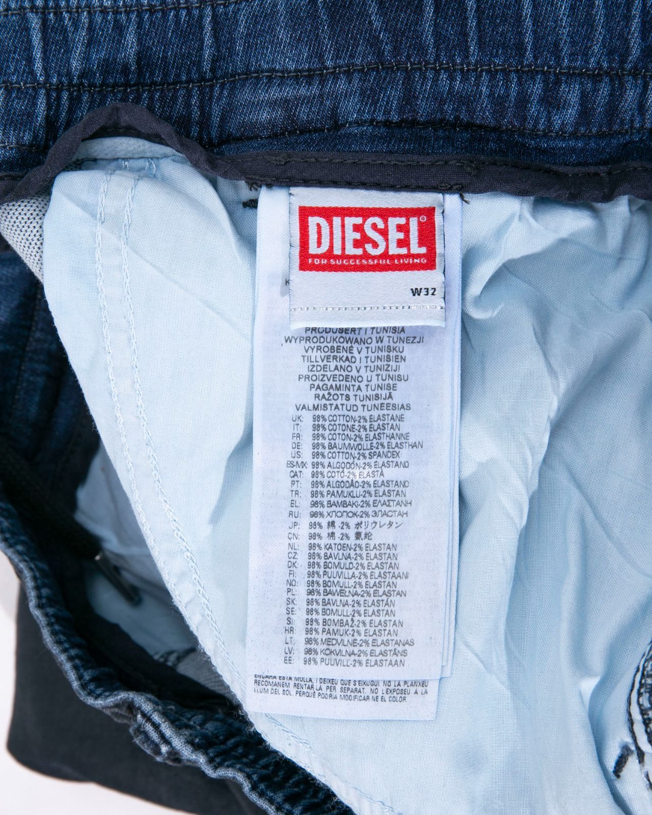 DIESEL　ディーゼル　ウレタン加工ウレタンカーゴデニムパンツ　D-KROOLEY-CARGO JOGGD-MULTY-SP-NE A03109 DIESEL D-KROOLEY JOGG