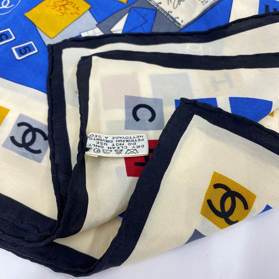 CHANEL シャネル スカーフ ヴィンテージ ココマーク 手紙 レター 