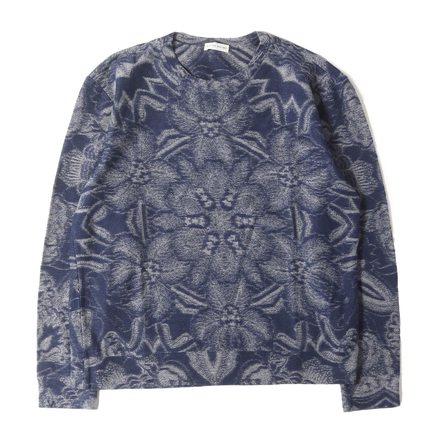 ETRO エトロ スウェット ネイビー 紺 サイズ:3XL | ジャガード 