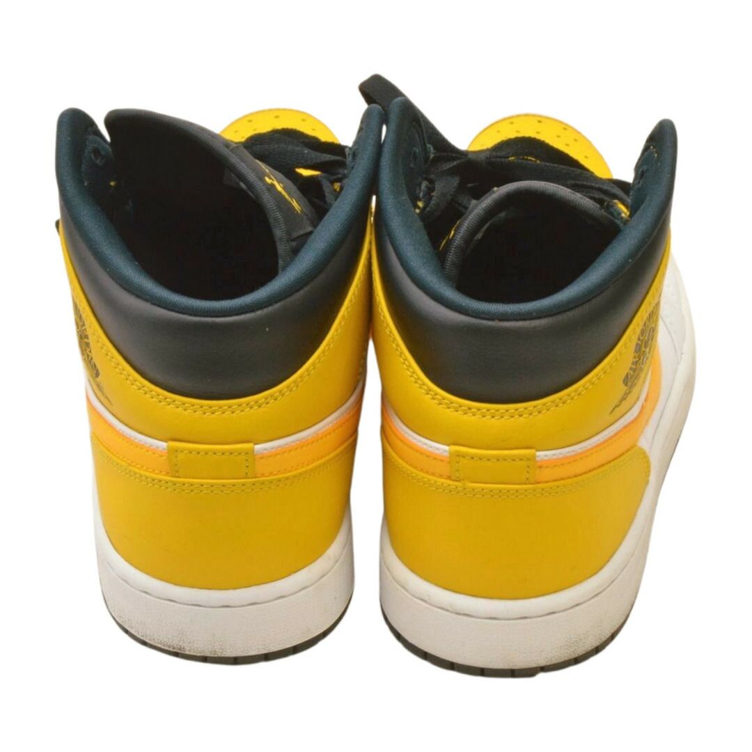 ナイキ NIKE AIR JORDAN 1 Mid University Gold スニーカー 27.5cm 白 