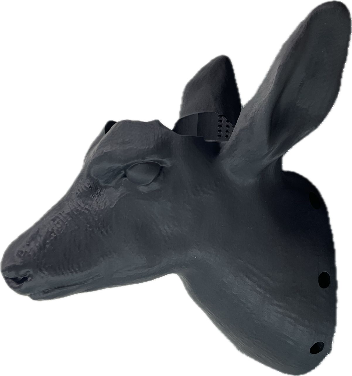 鹿の3Dモデル ver.2（ビカクシダ着生板）210×280×235 Deer03_210_BK