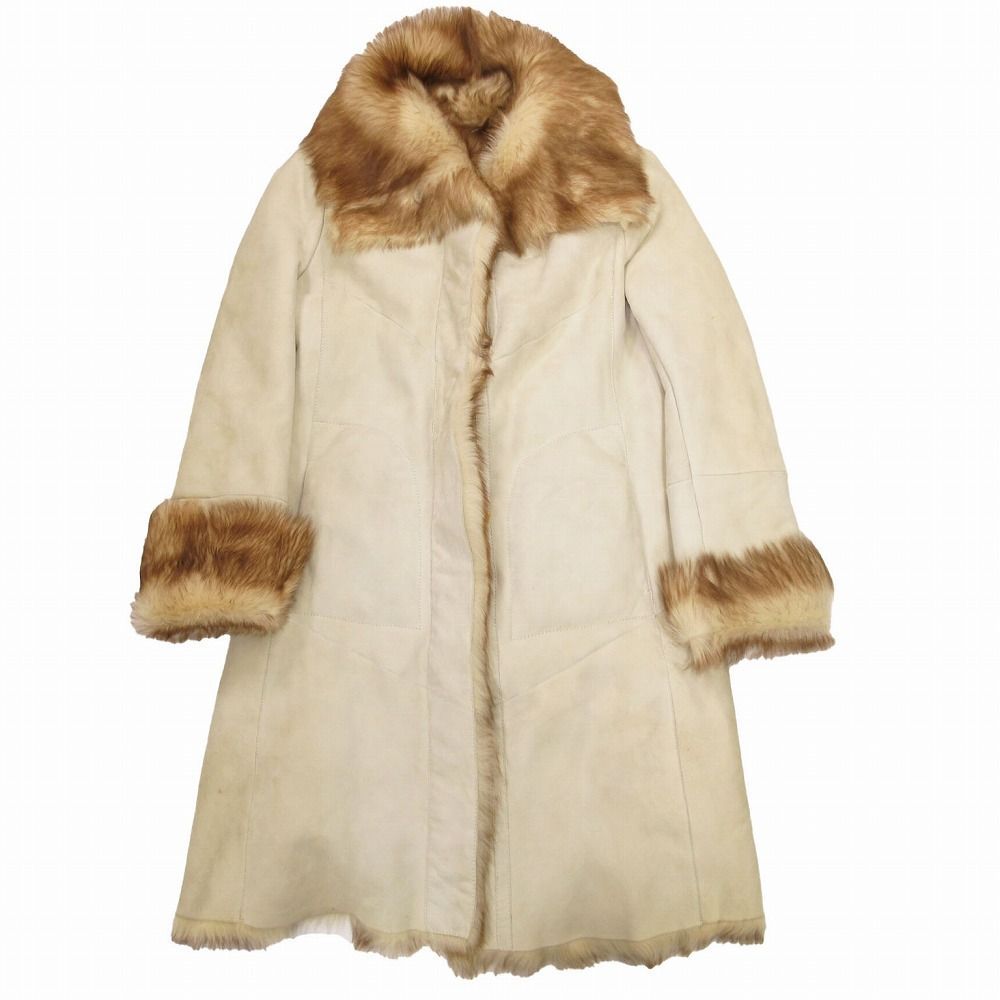 【美品】MAX MARA ムートン ジャケット ムートンコート 白タグ Max Mara マックスマーラ MaxMara 白タグ ムートン ミドル丈
