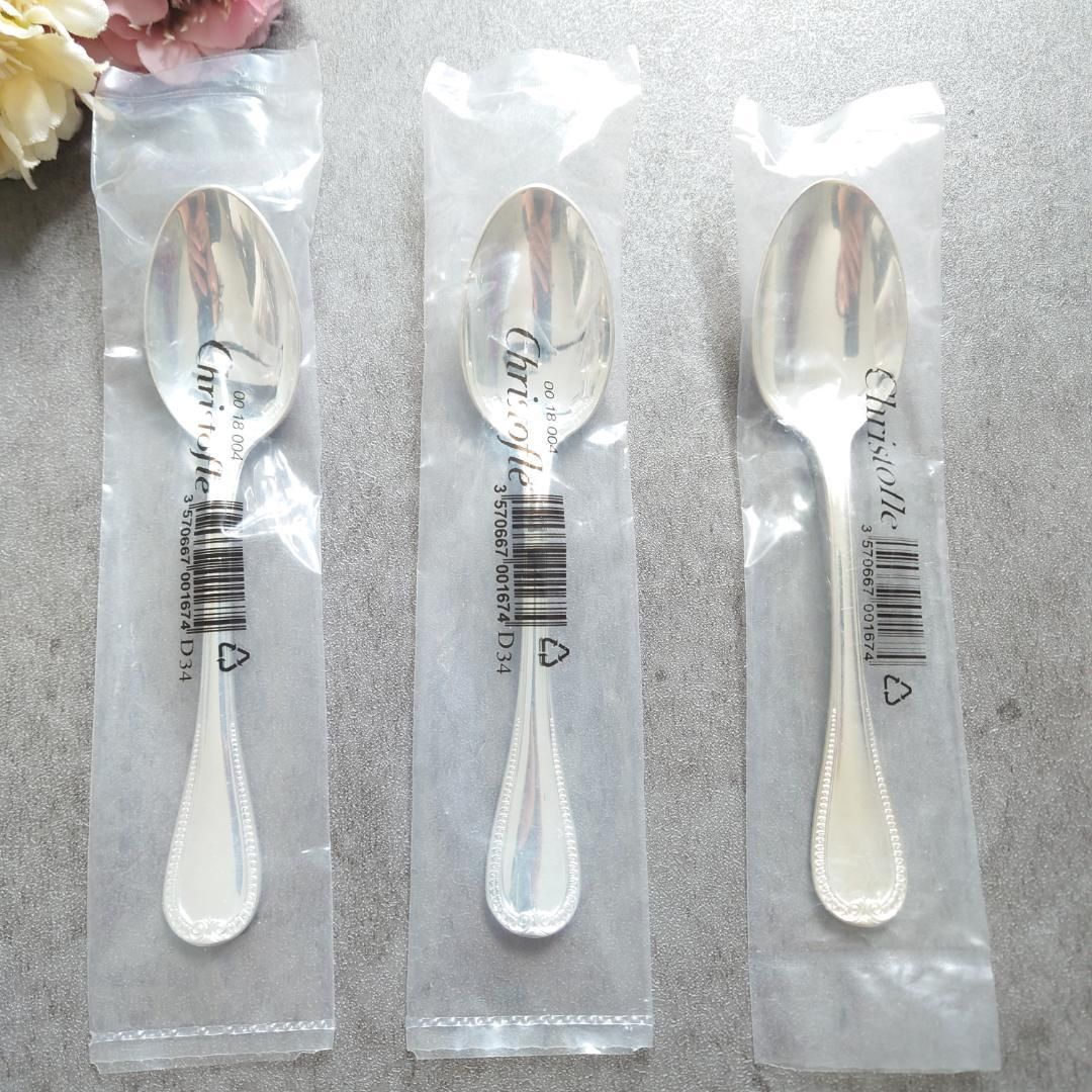 クリストフル マルメゾン 未開封 コーヒースプーン 3点