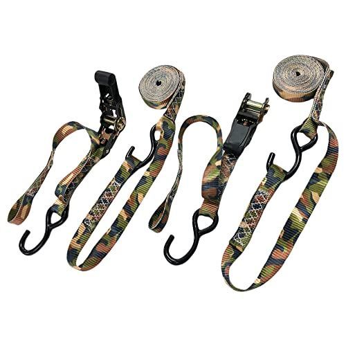 2個セット OOzzys ラッシングベルト 迷彩 荷締めベルト 固定バンド