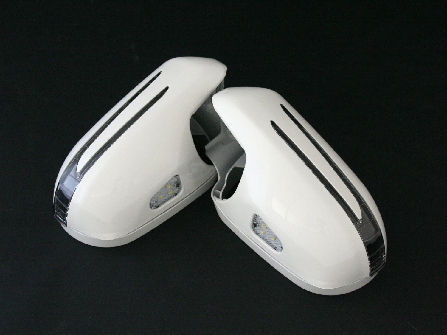 ベンツ SLクラス R230 2005y-2008y アロー ドアミラー 650カルサイト ホワイト 商品番号2371
