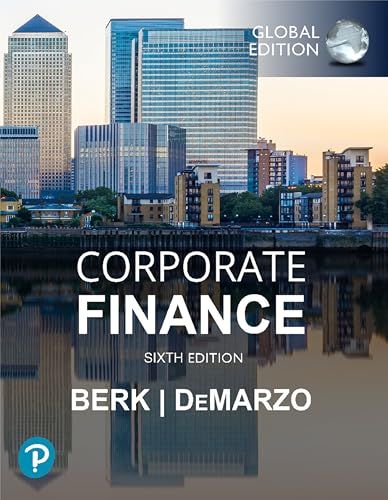 Corporate Finance Global Edition Jonathan Berk Peter DeMarz