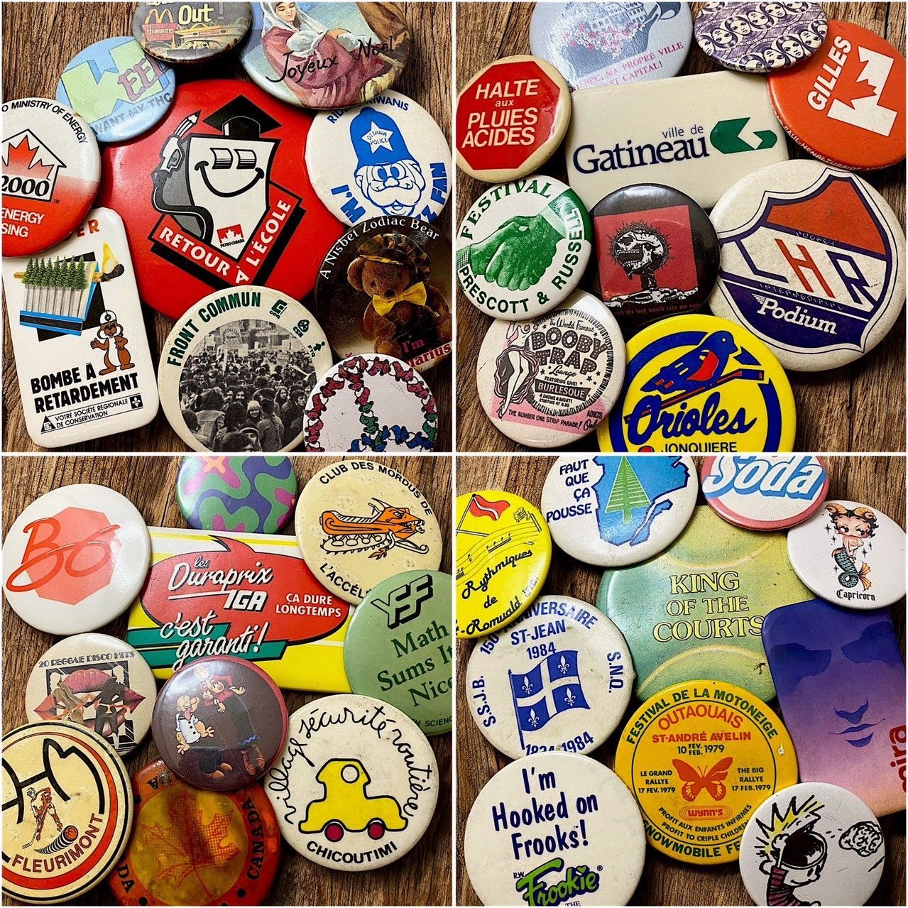 ➊ 70s 80s  vintage 古着 缶バッチ 缶バッジ セット 大量 缶バッジ 10個 セット まとめ売り 古着 ビンテージ
