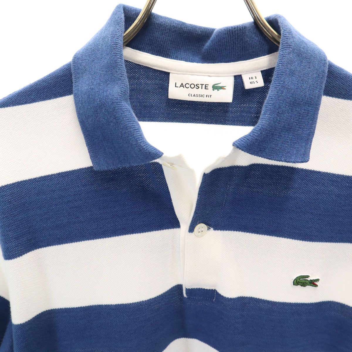 LACOSTE ラコステ 日本製 ボーダー柄 半袖 クラシックフィット LACOSTE 