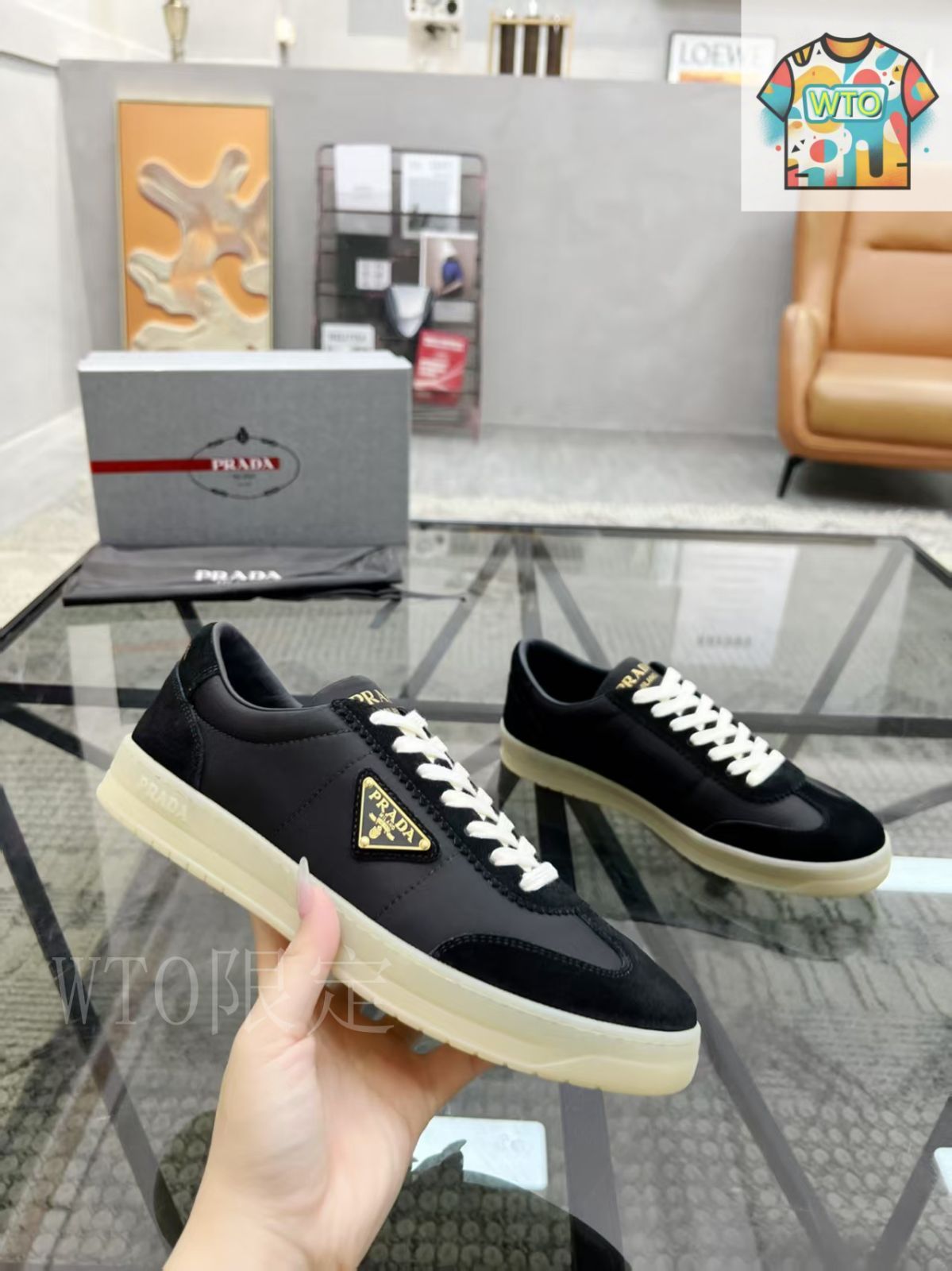 Prada プラダ メンズ レザー スニーカー05-1 - メルカリ