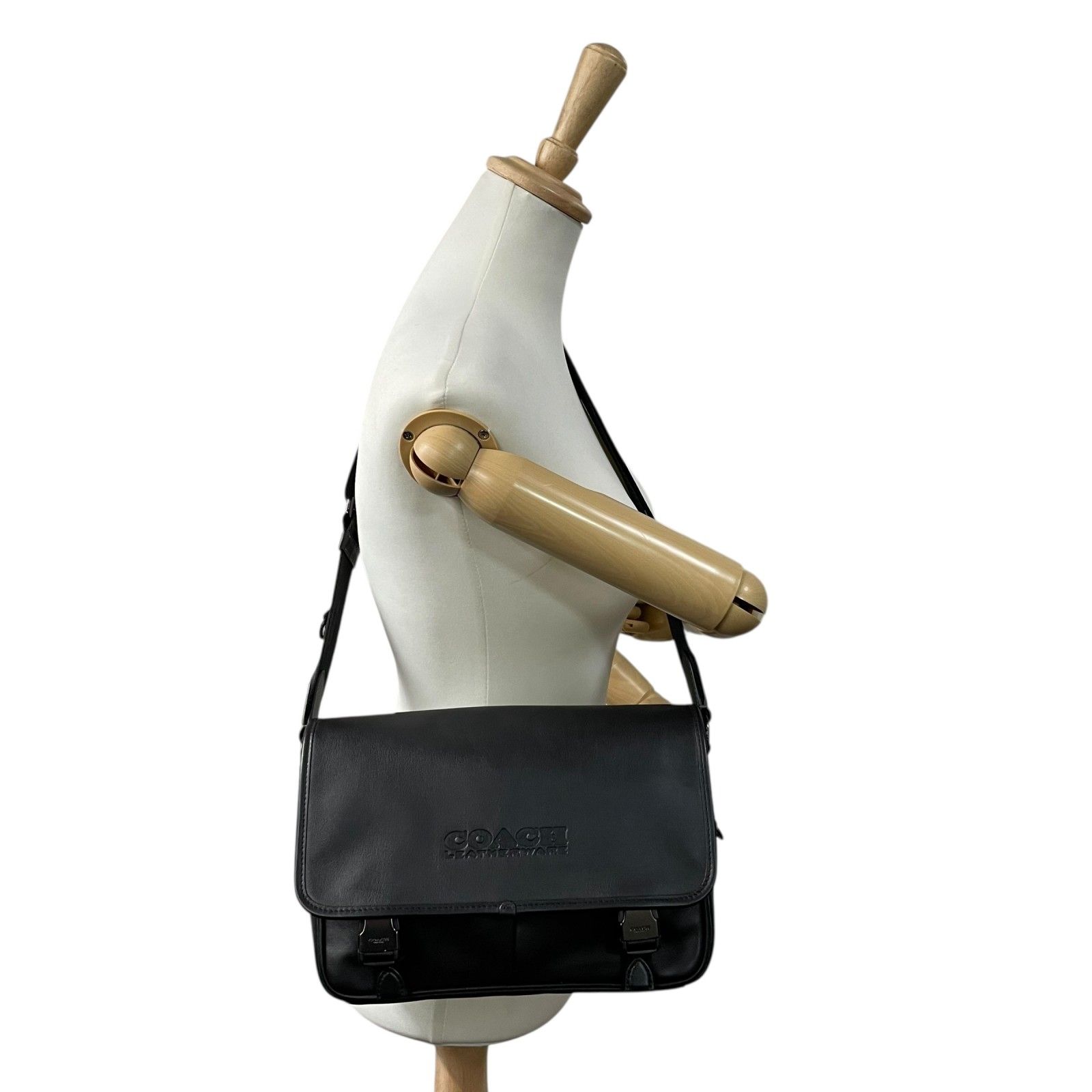 極美品 COACH コーチ League リーグ メッセンジャーバッグ C9157  