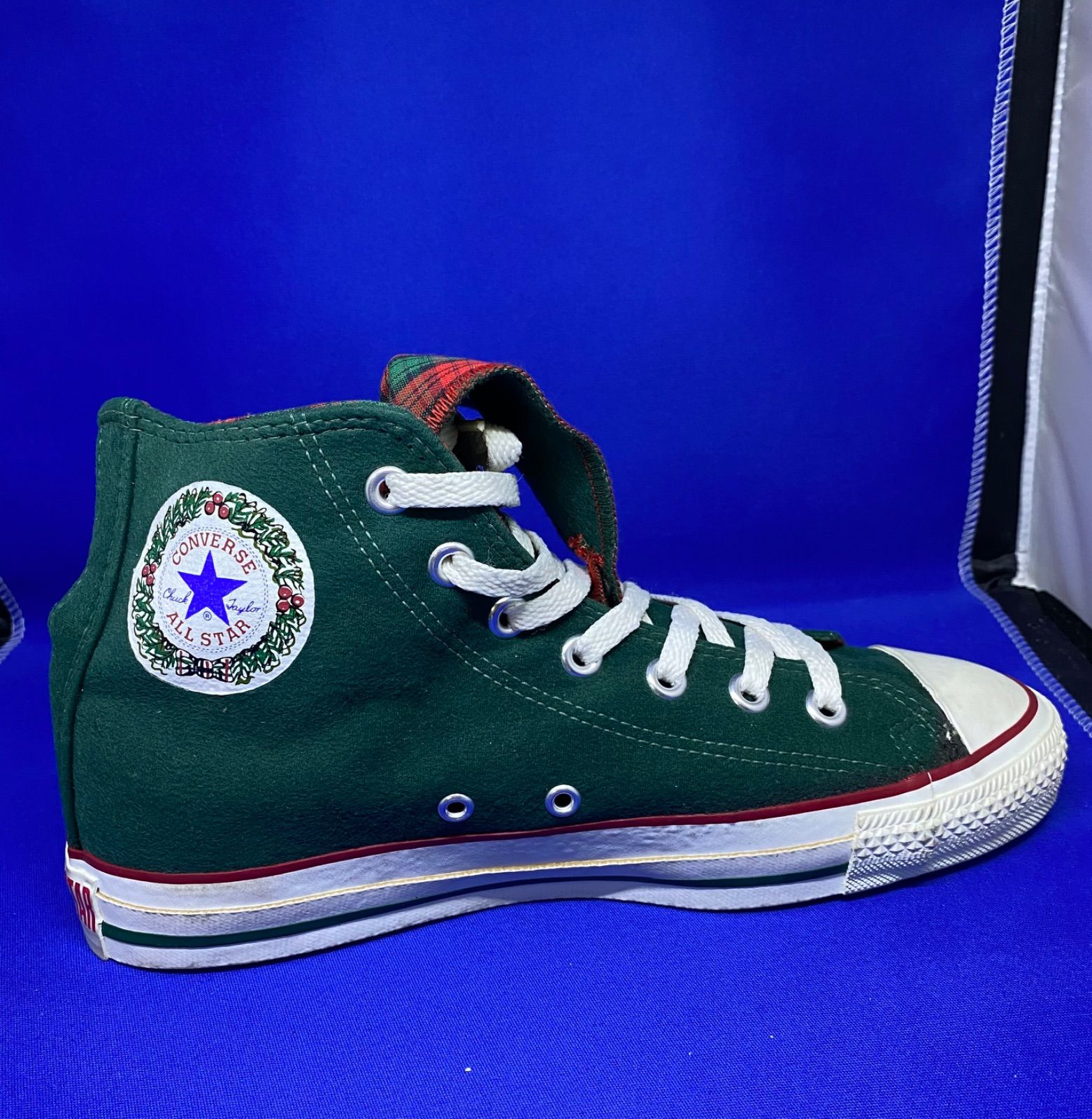 1993年コンバースUSA製クリスマス限定スニーカー鈴付き25cm位 HI