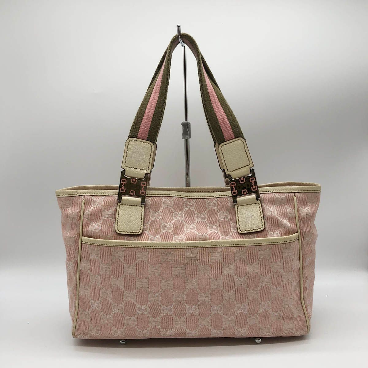 USED』GUCCI グッチ 145810 GGキャンバス トートバッグ