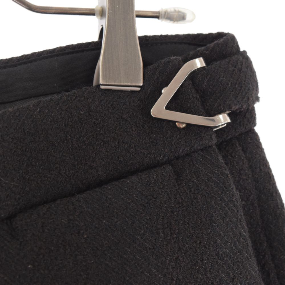 BOTTEGA VENETA ボッテガヴェネタ Salon 02 Wool Pants Zip Slacks 679655 アジャスター付き ジップデザイン ウールスラックスパンツ ブラック