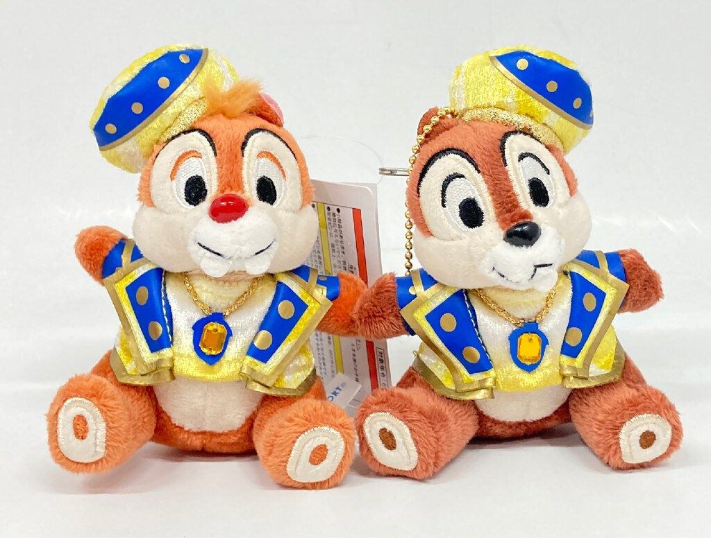 東京ディズニーシー ぬいぐるみバッジ チップ&デール(クリスタル
