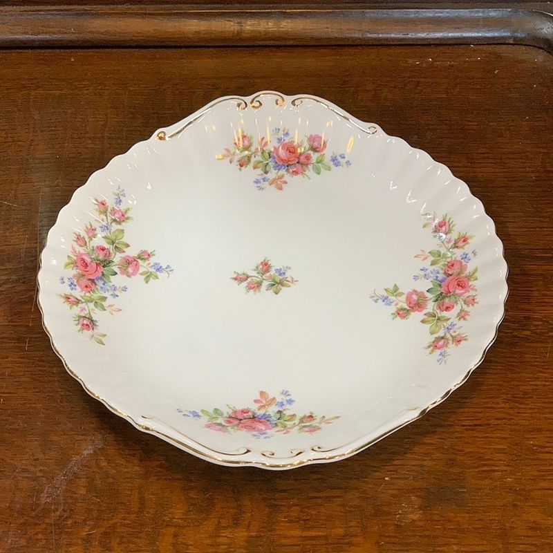 都内で ロイヤルアルバート ALBERT ROYAL 27cm BBプレート モスローズ ロイヤルアルバート