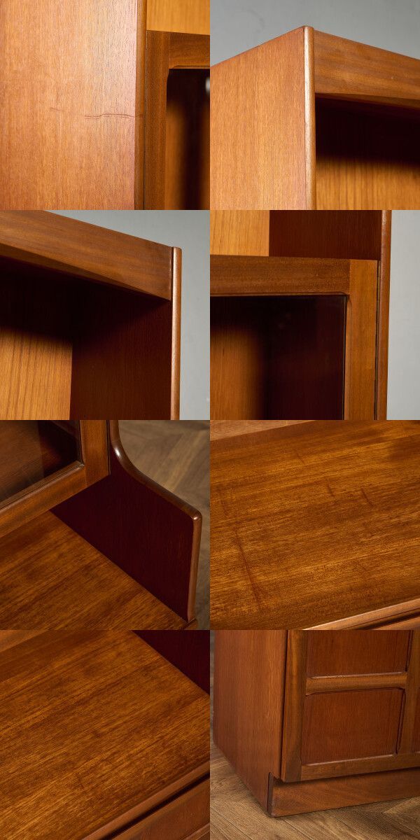 Nathan ネイサン ヴィンテージ チーク シェルフ 抽斗付 ブック