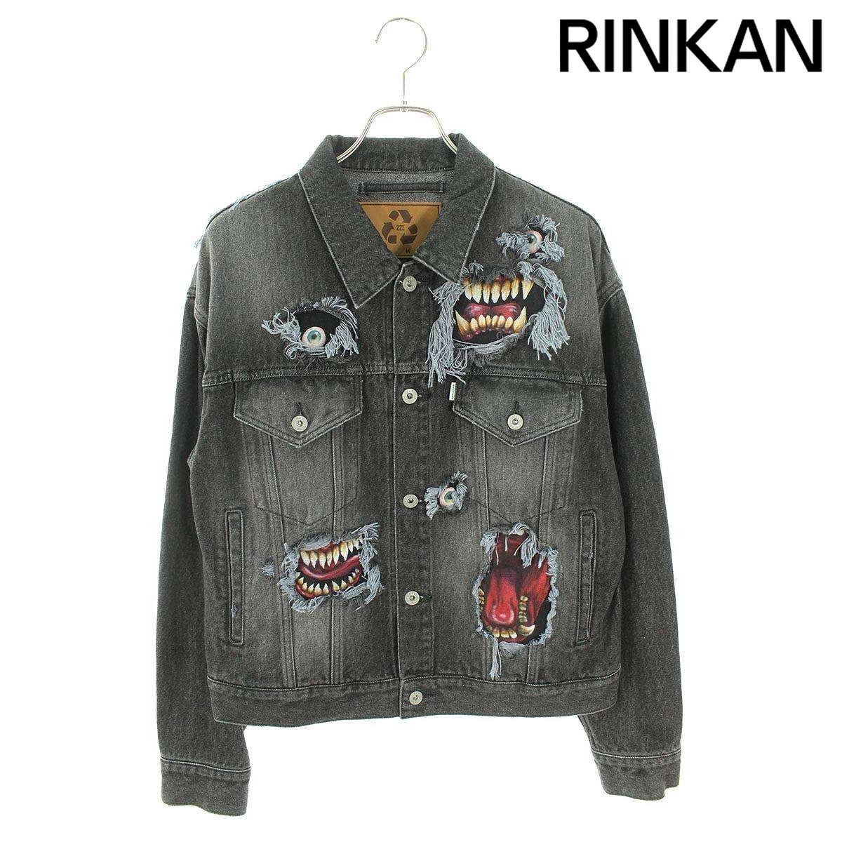 ダブレット  21AW  RECYCLE DENIM MONSTER REPAIR JACKET/21AW11BL125 モンスターリペア加工リサイクルデニムジャケット メンズ M