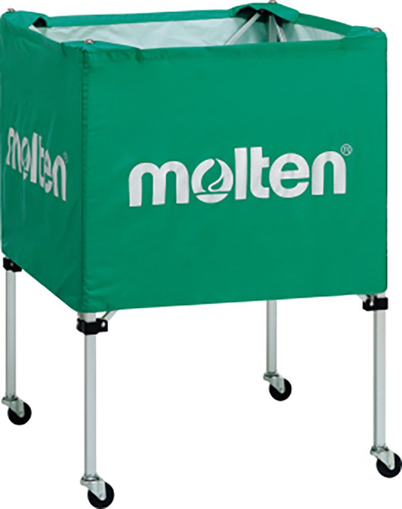 モルテン molten 折りたたみ式平型ボールカゴ 背高 緑 グリーン 屋内