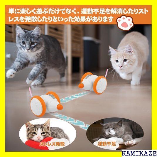 【色: 青緑】獣医師推奨猫 おもちゃ ひとり遊び 留守番 自動 ネズミ 可愛い