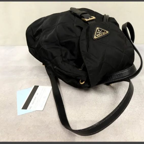 PRADA プラダ キルティング ポコノ ナイロンサフィアーノ リュックサック PRADA プラダ キルティング ポコノ ナイロンサフィアーノ