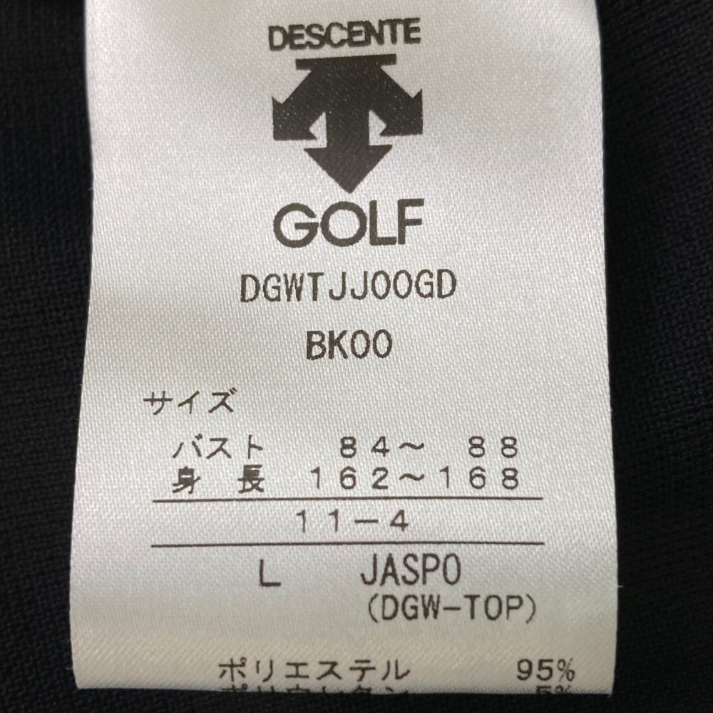 サイズ：L DESCENTE GOLF デサントゴルフ ノースリーブ ポロ