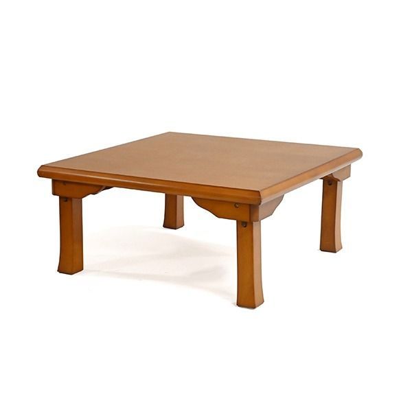 折脚 角座卓 折りたたみテーブル 木製 木目調 ブラウン 〔来客用 和室 座敷〕 MARWIL-DEMENAGEMENTS_CH