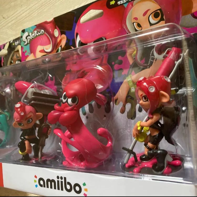 新品スプラトゥーン amiibo タコガール/タコ/タコボーイ