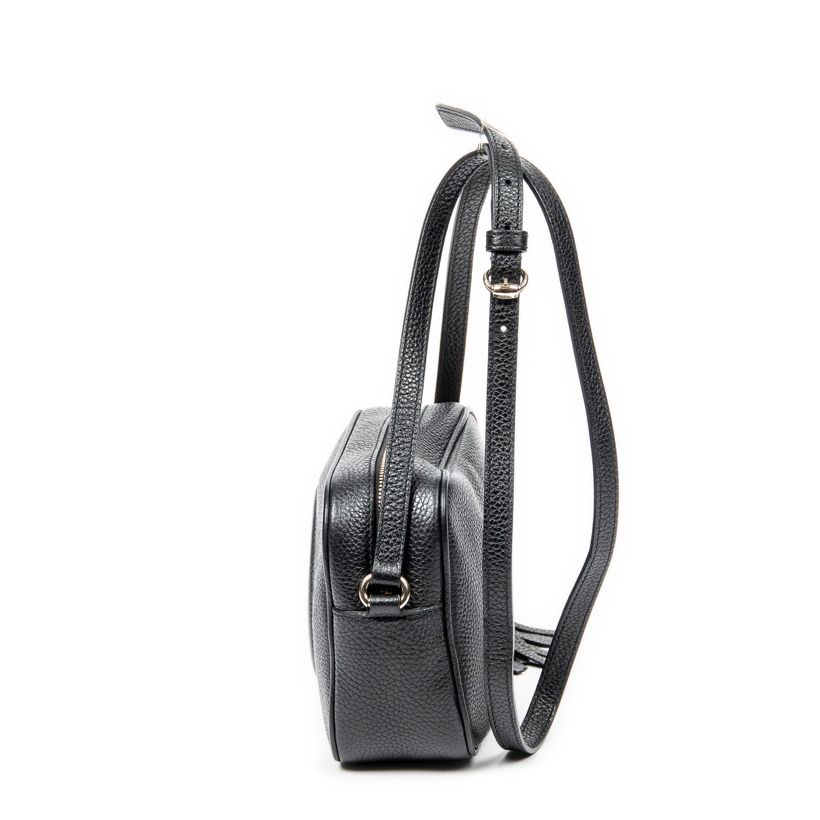 グッチ黒グレインカーフスキンレザーA