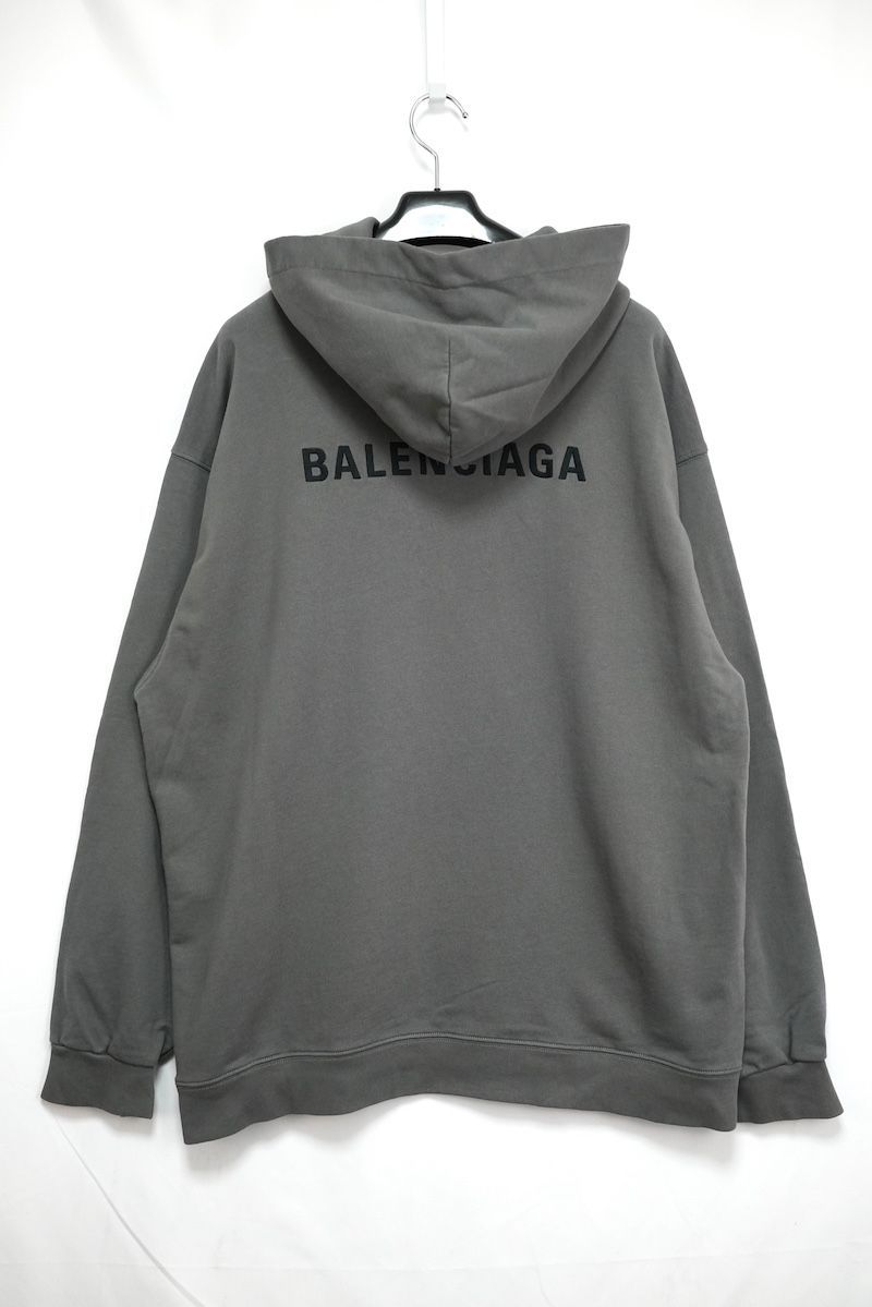 【BALENCIAGA】ARCHIVES LOGOS ミディアムフィット パーカー BALENCIAGA】LOGO ミディアムフィット フーディー 両面ロゴ