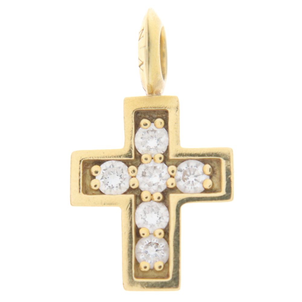 EYEFUNNY (アイファニー) ダイヤモンドチビクロスペンダントトップ  