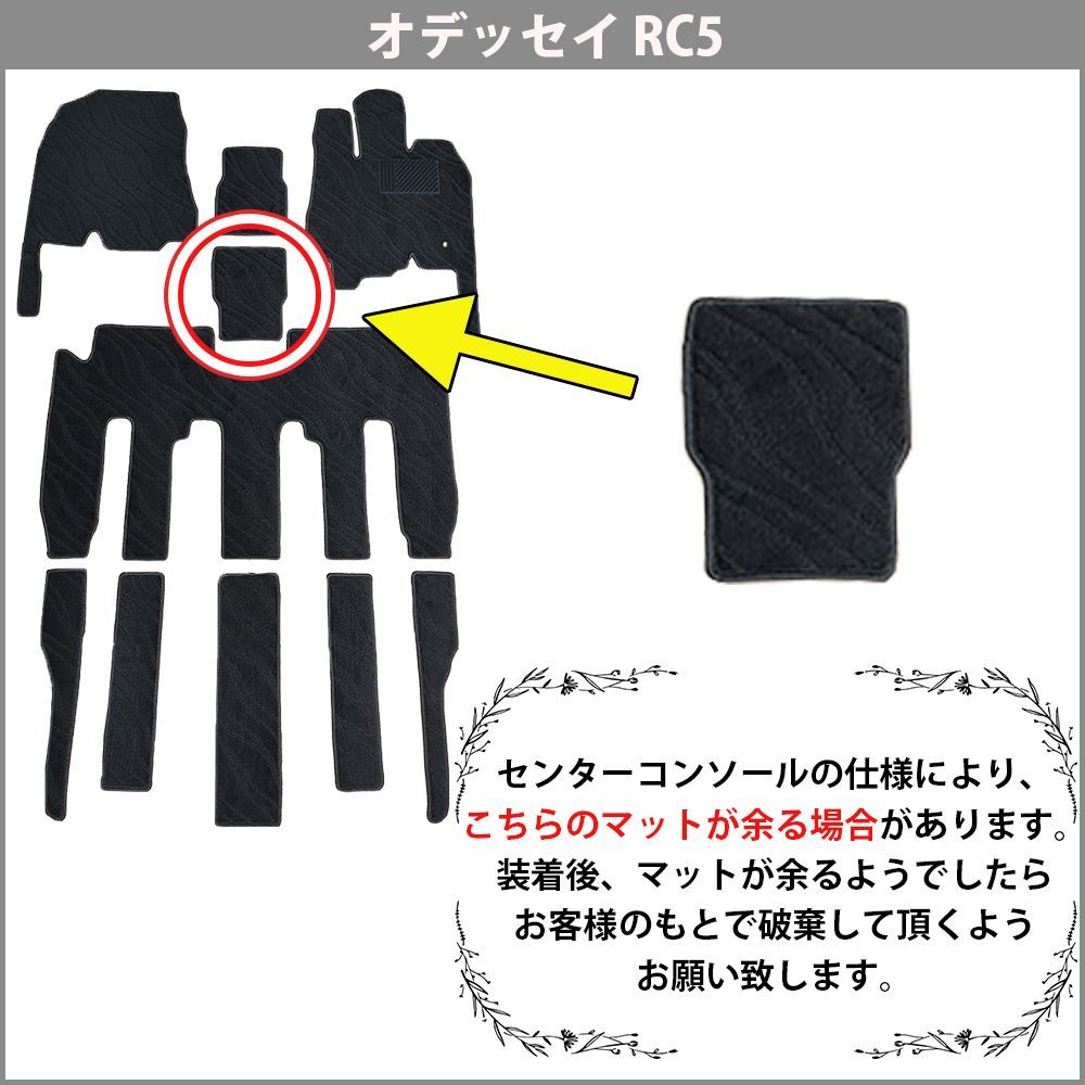 新型 オデッセイ RC5 RC1 RC2 RC4 e:HEV フロア＆ステップ＆ラゲッジマット 織柄黒 社外新品 - メルカリ