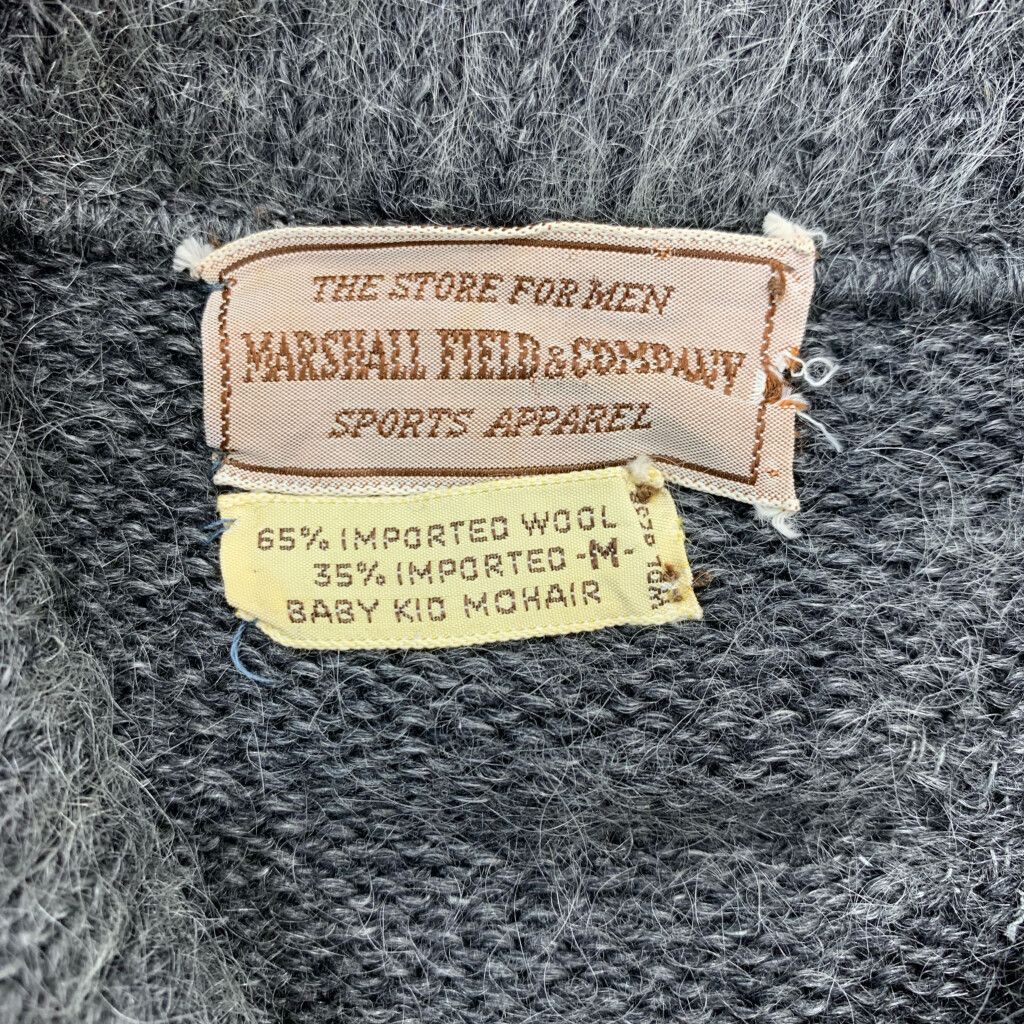 60年代 MARSHALL FIELD&COMPANY ショールカラー モヘア ニット