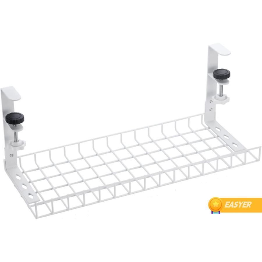 デスクケーブル管理トレイの下にドリルスチールデスクケーブルオーガナイザーオフィスホームのためのホームケーブルオーガナイザー用ワイヤ