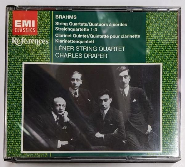 【中古CD】Brahms;String Quartets / Clarinet Quintet／Brahms/Lener String/Draper/ブラームス 中古CD】Brahms;String Quartets / Clarinet Quintet／Brahms