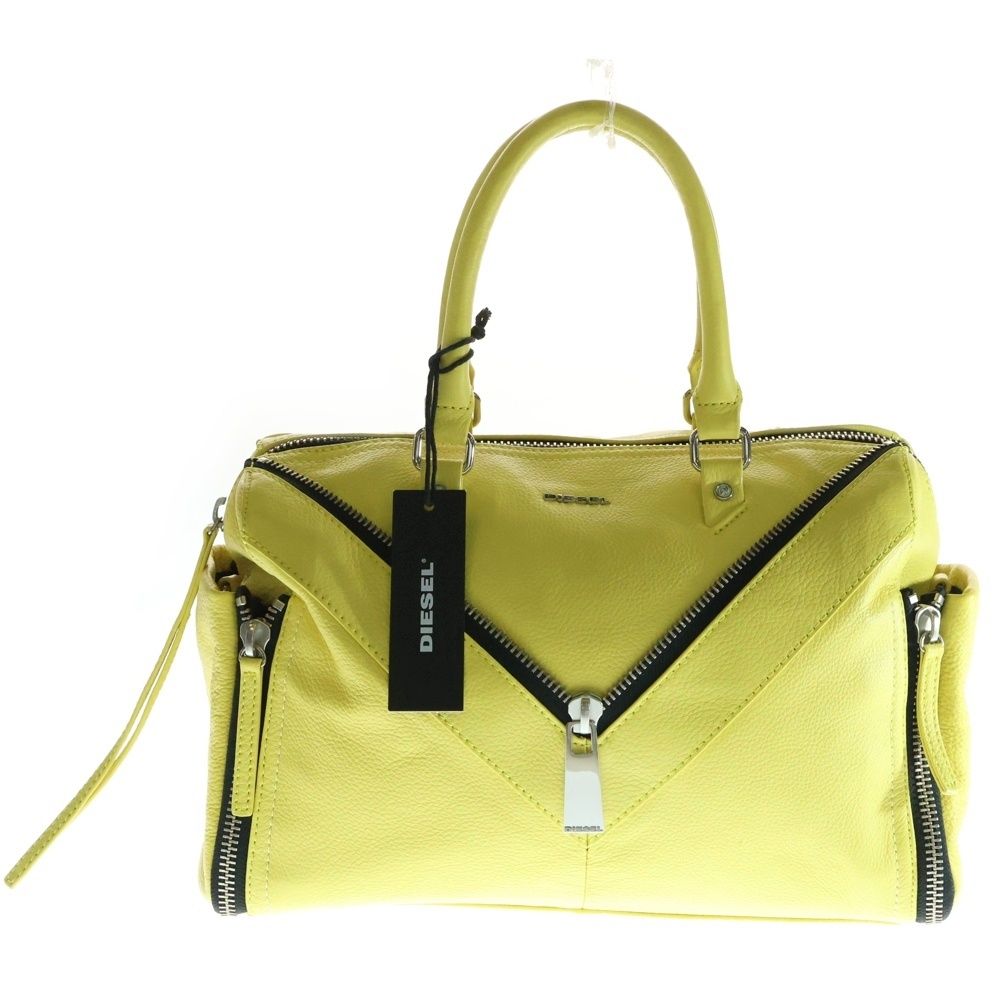 山 DIESEL (ディーゼル) レザー 2Way ボストンハンドバッグ ショルダー